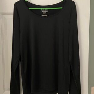 Black long sleeved top